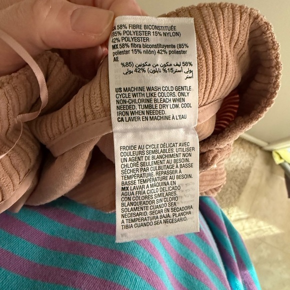 And Now This Womens Brown Corduroy Trousers 16W Straight Leg Mid Rise Pockets - Picture 7 of 9